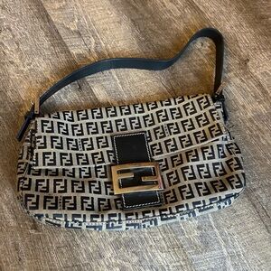Black and Tan Shoulder Bag